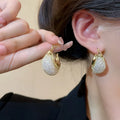 2023 Hot CZ Zircon Rhinestone Women Earring Shiny Diamond Zircon Metal Stud Earring Tiny Crystal Hoop Earring for Women