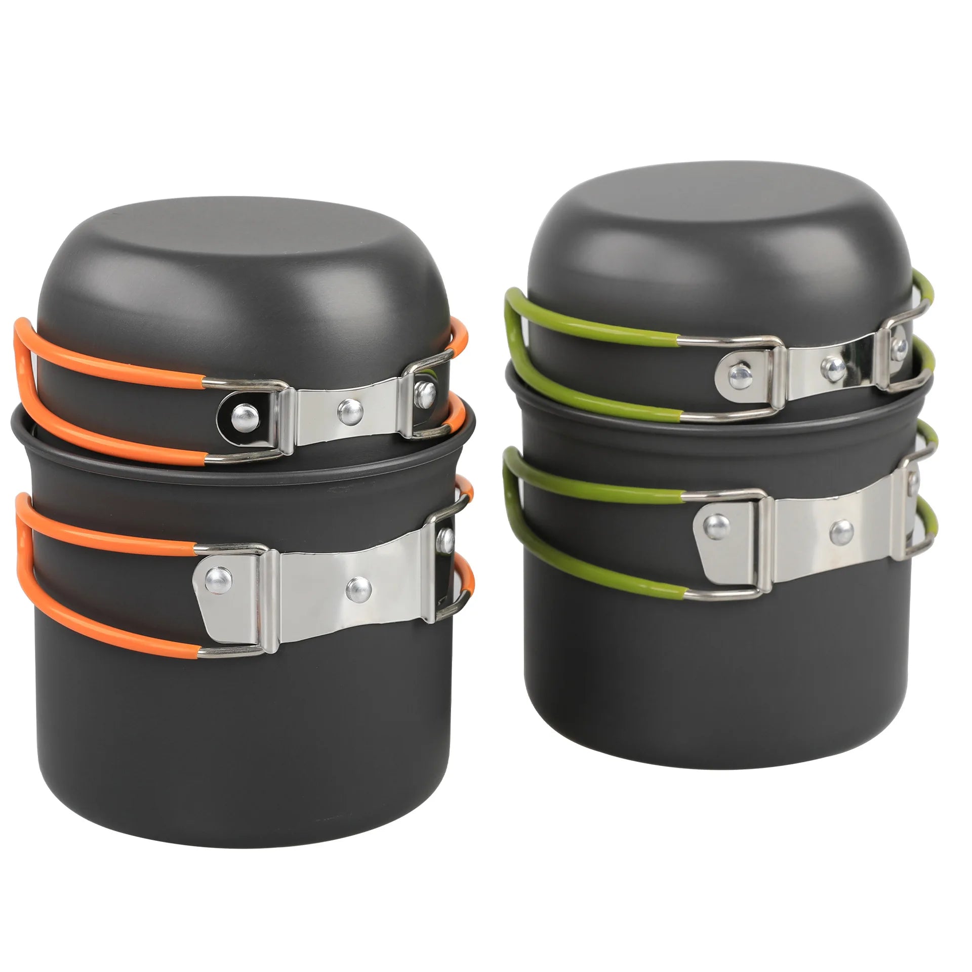 2024 New Portable Camping Cookware Set Outdoor Pot Nature Hike Picnic Cooking Set