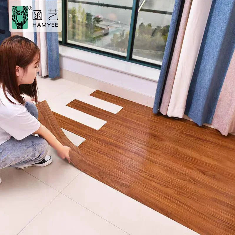 Hanyi Plastic Pvc Flooring Wood Self Adhesive Latest Floor Tiles Design Pvc Floor