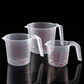 250ml 500ml 1000ML Plastic Measuring Cup Pour Spout Surface Baking Cup