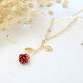 Elegant Vintage Rose Crystal Choker Necklace for Women Wedding Jewelry Cute Pendant Chain Lady Party Neck Accessories Gift