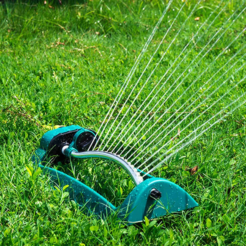 15 Holes Adjustable 360 Gear Drive Plastic Automatic Rotary Irrigation Sprinkler for Lawn and Garden Watering