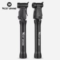 WEST BIKING Portable 80psi  Fast Bicycle Air Pump Tyre Ball Inflator Schrader Presta Valve MTB Mountain Road Bike  Pump
