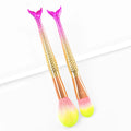 Custom New Arrival Fish Style Design Plastic Handle Makeup Brush Professional Make up Brush Set Cosmetics Brush Set