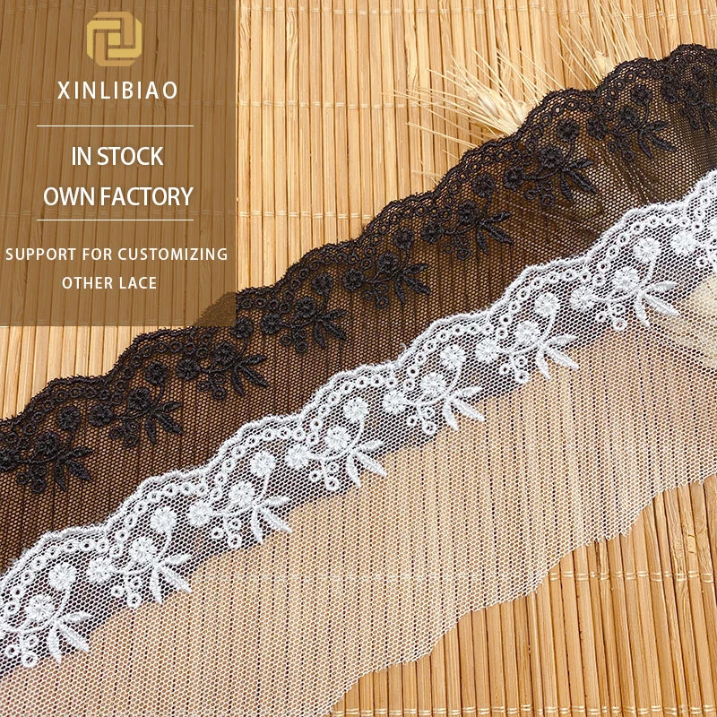 New Spotted Lolita Jewelry DIY Mesh Fabric Computer Embroidery Ready! Lace Accessories Bar Code Lace Shoes Bags Wedding Dresses