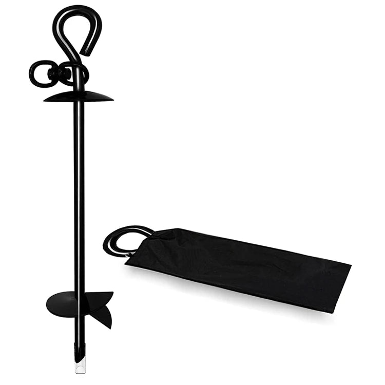Ground Stake Kit Dog Tying Grounds Anchors Trampoline Tie Down Camping Stakes Securing Spiral Grounding Hooks Spiral Anchor