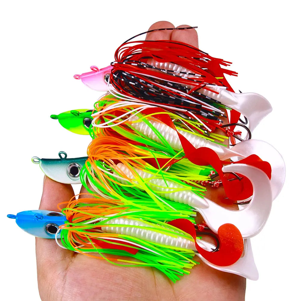 NEWUP 150G Big Lead Fish Head Buzzbait Artificial Vivid Fishing Lures