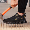 Sports Series Breathable Lightweight Safety Shoes Unisex Black Fashion Brand Steel Toe All Seasons-Summer Winter Spring Autumn