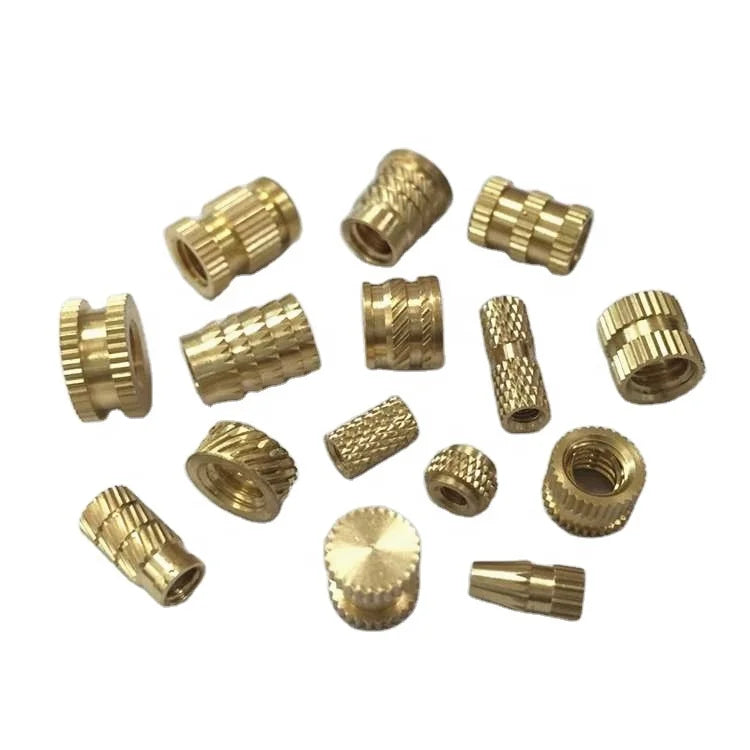 JeaSnn China Wholesale Custom Brass Knurled Insert M2 M3 M6 M8 Knurled Copper Insert Nut