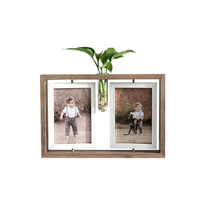 Hot Sale Double Photo Frame Reversible Plant Wooden Frame
