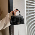 Fashionable Simple Portable Medium Square Women's Glaky New Style Light Luxury Crossbody Bag Casual Bag