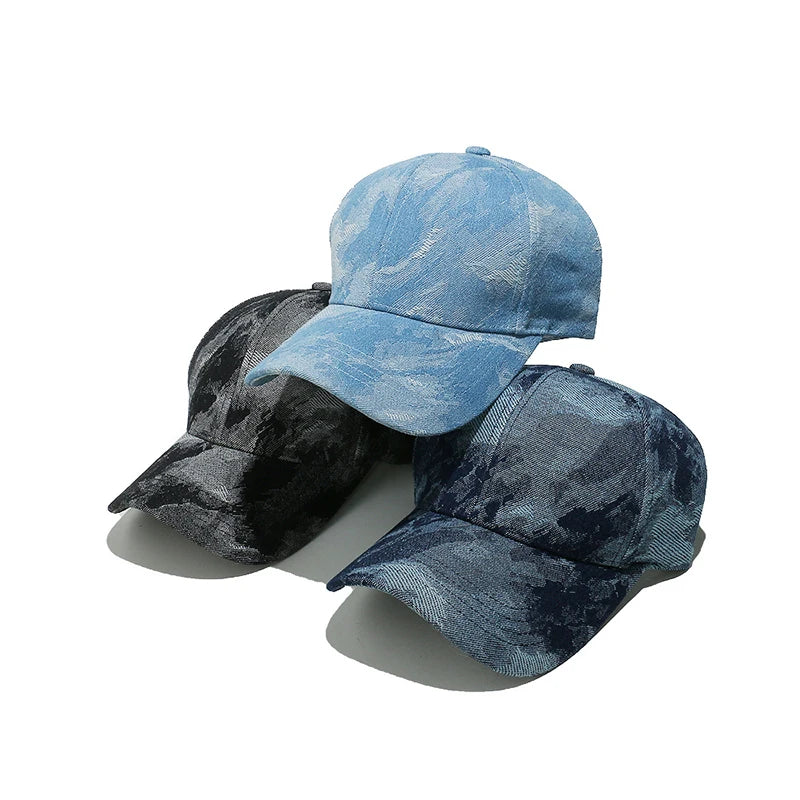 Landfond Unisex Adjustable Oxford Cotton Terry Jersey Hand Embroidery Customized 6-Panel Baseball Cap