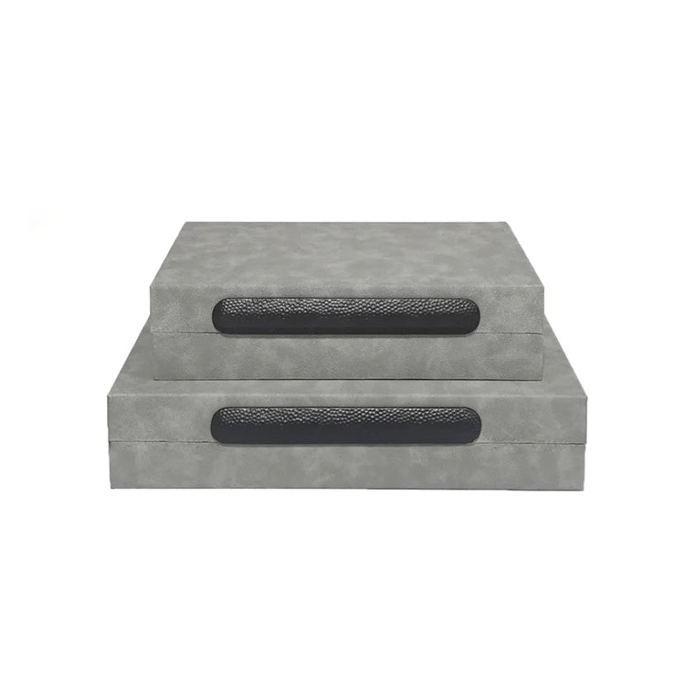 Customized Wholesale Leather Luxury Storage Box Room Simple Design Leather Jewelry Box