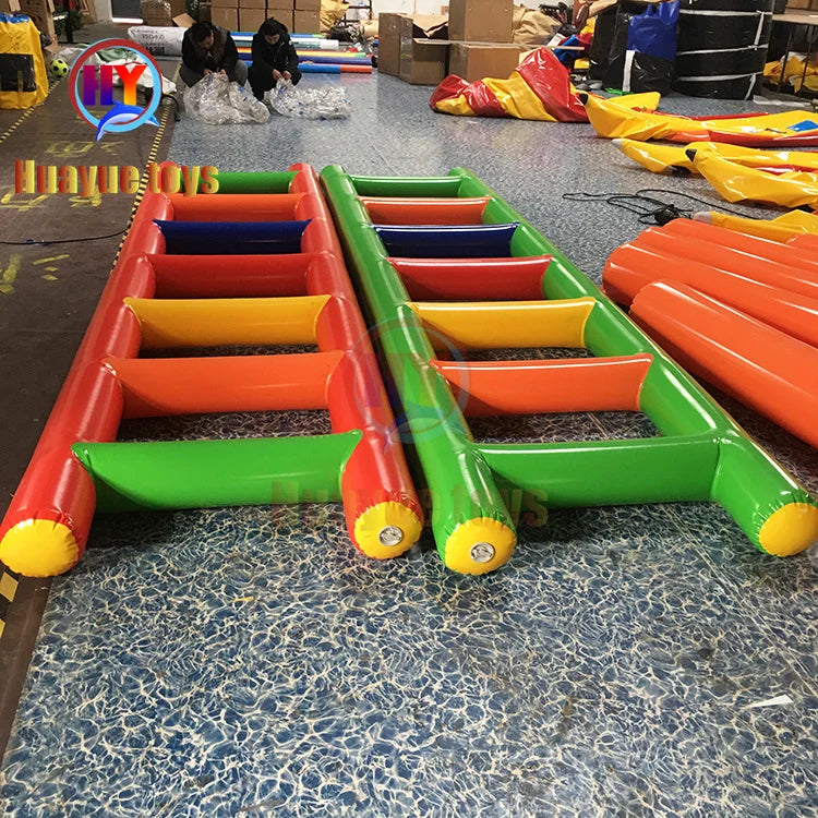 2023 Funny Colorful Teamwork Games Inflatable Ladder Inflatable Handheld Sport Games for Sale
