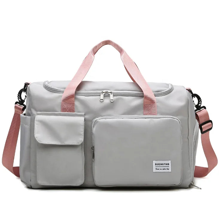 New Design Large Capacity Waterproof Unisex Outdoor Travel Bag Custom logo Sport Fitness Gym Duffel Bag with Shoes Compartment