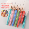 Nail Liner Brush Professional Manicure DIY Drawing Painting Flower Line Stripes Pen Plastic Handle Nylon Nail Art Cover Set