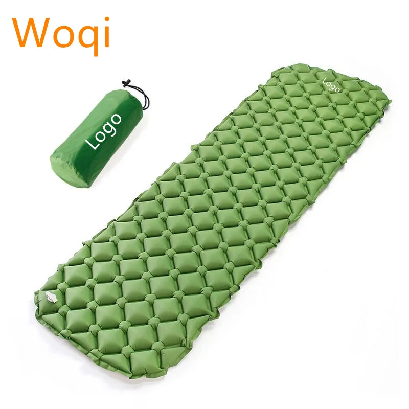Woqi Sleeping Pad for Camping Ultralight Sleeping Mat for Backpacking Hiking Lightweight Inflatable and Compact Camping Mattress