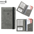 Personalized Sublimation Pu Travel Passport Holder Cover Wallet Rfid Blocking Leather Passport Holder