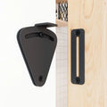 RHETECH Large Matte Steel Black Barn Door Lock 90 Degree Interior Privacy Hardware for Bathroom Kitchen Mall Sliding Door Tear