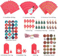 Hot Selling Christmas Kraft Paper Bags Advent Calendar Paper Gift Bags