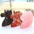 Crystal Unicorn Statue Hand Carved Reiki Magical Unicorn Statues Decorative Stone Hot Sale Natural Home Decoration Folk Art