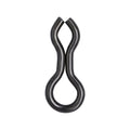 Sales1 Saltwater Fishing Connector Stainless Steel Brass Splay Ring Rig Hook Hanger 8 Shape Wire Eyes Sinker Eyelets