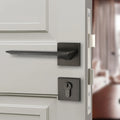 Nordic Brushed Gray Simple Silent Bedroom Bathroom Magnetic Door Lock for Indoor Bedroom Household Villas Hotels