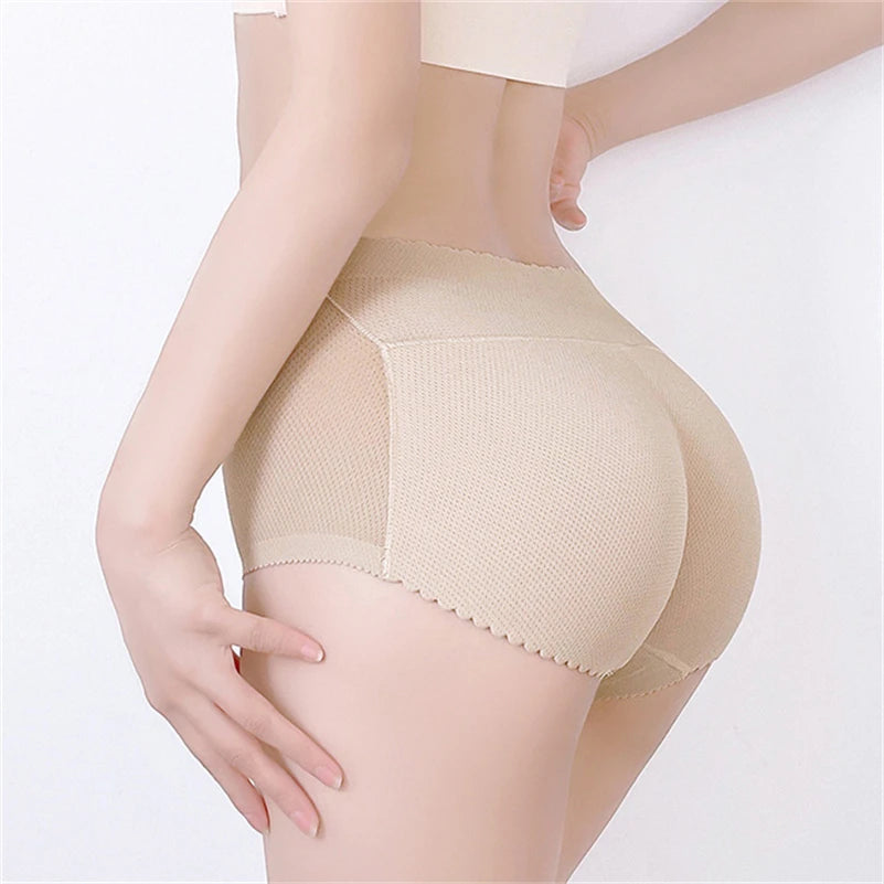 Hot Sale Plus Size Women's Control Panties Seamless Cotton Body Shaper Pants with Padded Hips and Buttock Lifter