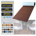 Melors Modern Outdoor Waterproof Custom Self Adhesive UV Resistant Synthetic Teak EVA Foam Sheet Marine Decking for Kayak Yacht