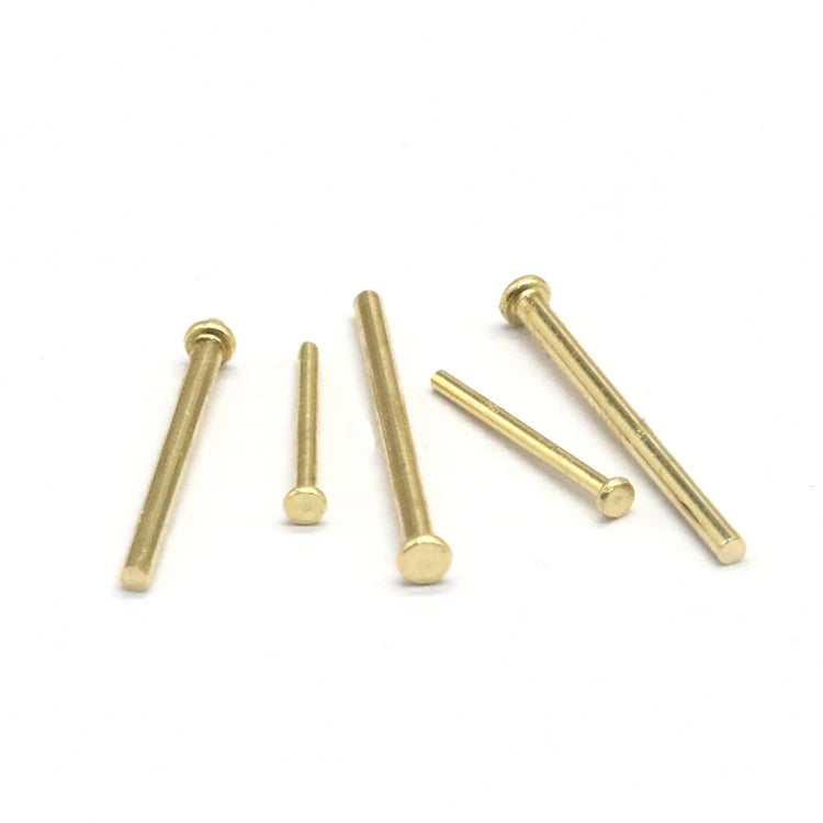 Chinese Original Rivet Factory Direct Supplier Industry Copper Brass Pan Head Semi-Tubular Rivets Rivet Pin Bright Finish