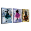 Original Art Factory OEM&ODM Modern Print 3Pcs Girl Canvas Painting Hot Selling Hotel Home Decor