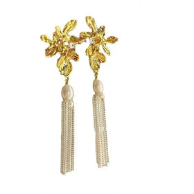 GDJWRI New Cross-Border European and American African Popular Eardrops Gold Plated Ear Ring