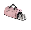 pink Womens Ladies Sport Travel Designer Canvas Gym Duffel Bag With Separate Shoe Laptop Pocket Compartment