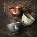 Crane Master Cup Stoneware Teacup Glow Flambe Tea Cup Pingbuqingyun Luohan Cup Kung Fu Ceramics Teacup