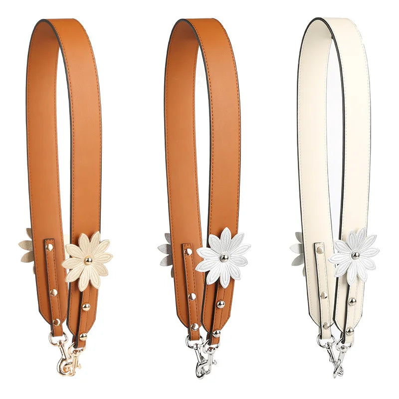 Meetee B-S159 Handbag Accessories Flowers Rivets Small Bag Shoulder Strap