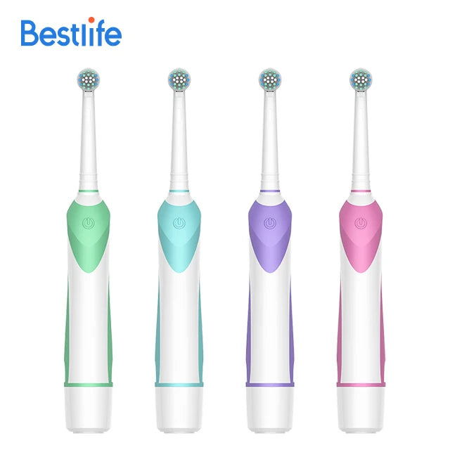 Gum Care Battery Powered Electric Toothbrush Rotating Toothbrushes with 2-minute Coaching Timer