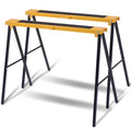 Folding Metal Saw Horse in Pairs Wood Cutting Log Holder Sawhorse