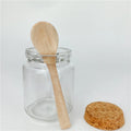 Glass Bottle 250ml Spice Packaging Glass Jar With Cork Lid Small Spoon