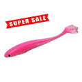 Wholesale GS Duck Foot T-tail Soft Bait Tail Fishing Lure Double Color Molds Worm Silicone Tiddler Bait Swimbait Soft Lure