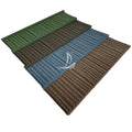 Wood Shake Feel Roofing Materials Design Stone Coated Metal Roof Tile