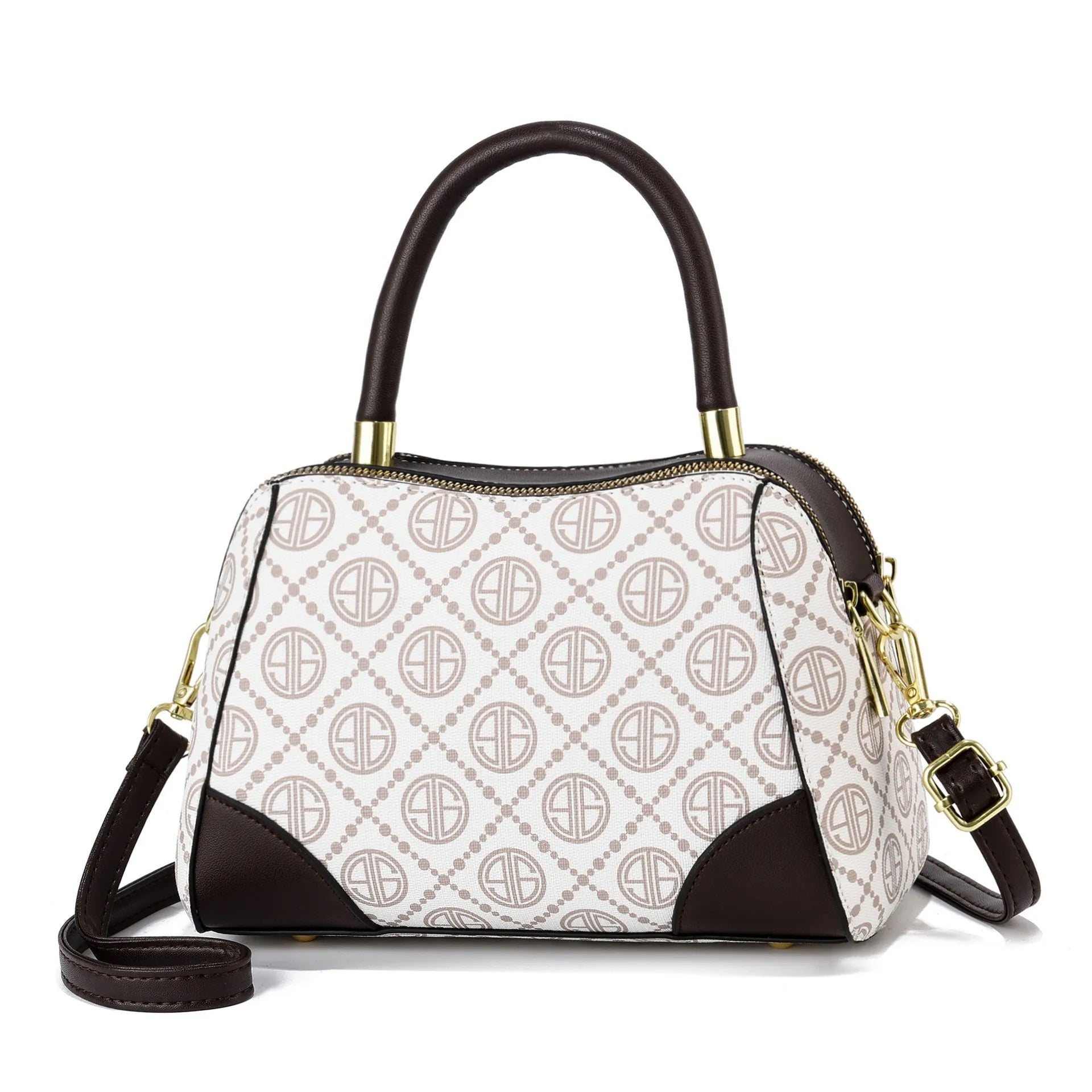 Hot Sale Women's Fashion PU Leather Crossbody Tote Bag with Zipper Newest Ladies Handbag Shoulder Purse
