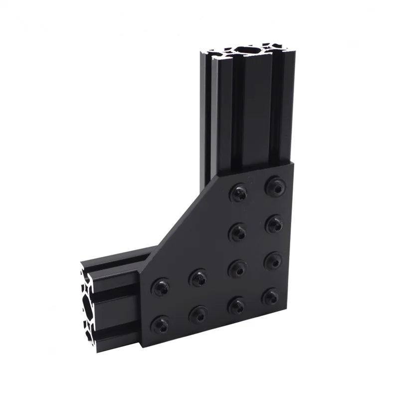 China Manufacturer 6435 Cnc  Rohs Oem Odm 10 Series  12 Hole  L Shape Joining Aluminum Plate for Aluminium Profile  10/15 Inches