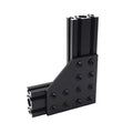China Manufacturer 6435 Cnc  Rohs Oem Odm 10 Series  12 Hole  L Shape Joining Aluminum Plate for Aluminium Profile  10/15 Inches