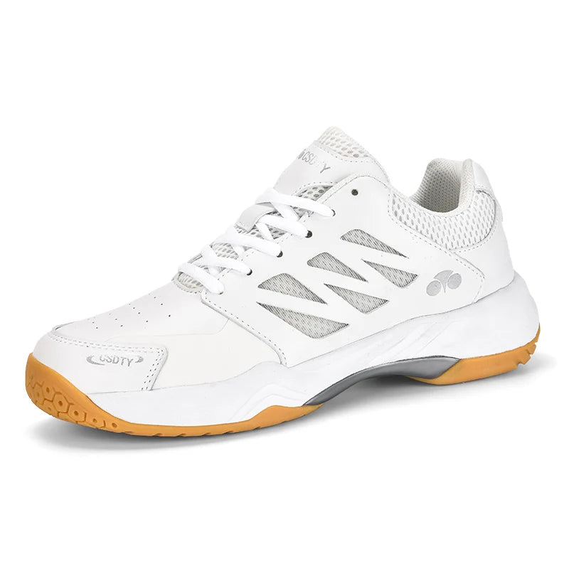 Hot Selling Breathable Unisex Badminton Shoes Rubber Insole Sport Shoes Court Shoes