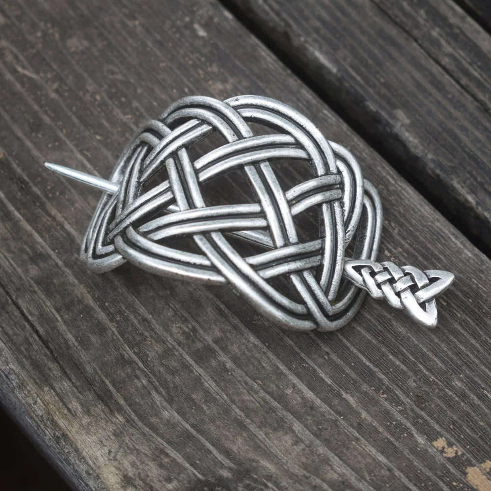 Celtic Knot Hair Clip Viking Fantasy Medieval
