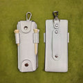 Premium Golf Ball Accessories Laserable Leatherette Golf Tee Holder Custom Golf Bag