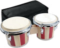 Bongo 7 Inch X 8 Inch Handmade Kids Adults Hand Drum Set Sheepskin Drum-head Tunable Percussion Instruments