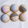 Wood Base Needle Pin Cushion Pillow Needles Holder Sewing Craft Stitch Needlework Stock