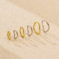 Simple Irregular Curved Fine Jewelry 925 Sterling Silver Gold Plated Wave Women's Hoop Earrings Trendy Style for Weddings