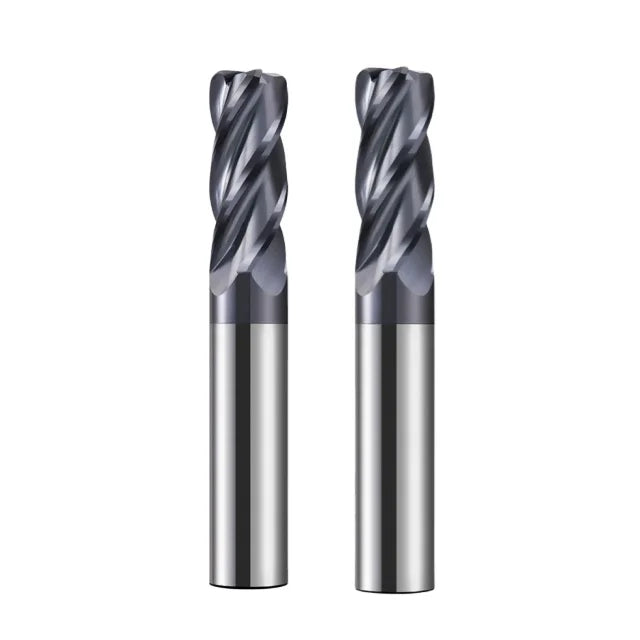 HRC60 4-Flute CNC Corner Radius End Mill Tungsten Steel Router Bit for Surface Machining R Bullnose R0.5 R1 R2 Customizable OEM